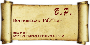 Bornemisza Péter névjegykártya