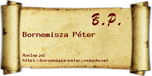 Bornemisza Péter névjegykártya