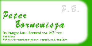peter bornemisza business card